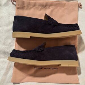 Stuart Weitzman Blake Loafer - Navy Blue